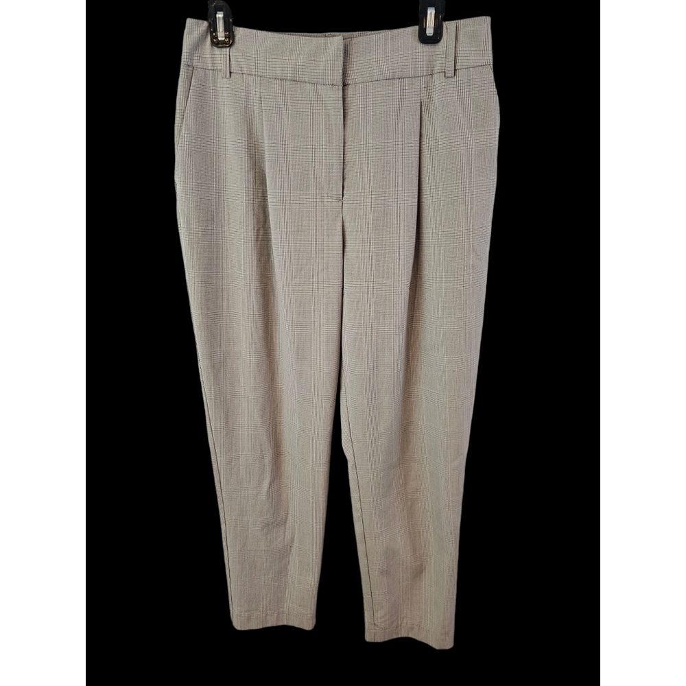 Maison d'Amelie Paris Size 8 Plaid Dress Pants Pleated Ankle Length